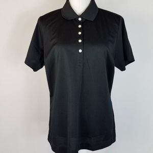 BLACK NIKE GOLF POLO